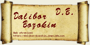 Dalibor Bozokin vizit kartica